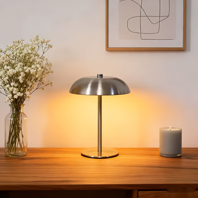 Desk Lamp Led - Lampu Meja Jamur Minimalis Vintage Logam