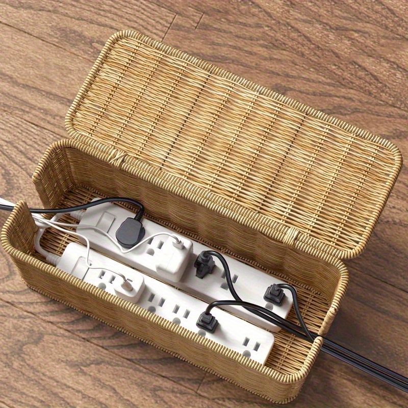 Cable Management Box - Kotak Manajemen Kabel Rotan Buatan Tangan