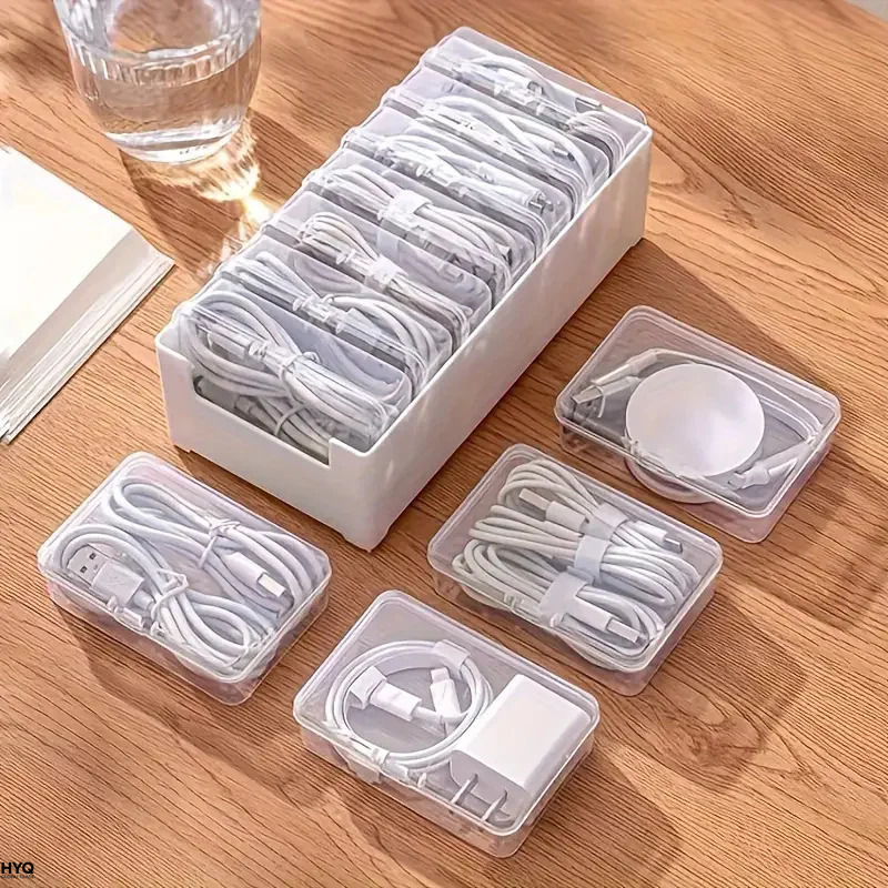 Cable Management Box - Pengatur Kabel, Kotak Penyimpanan Plastik Tahan