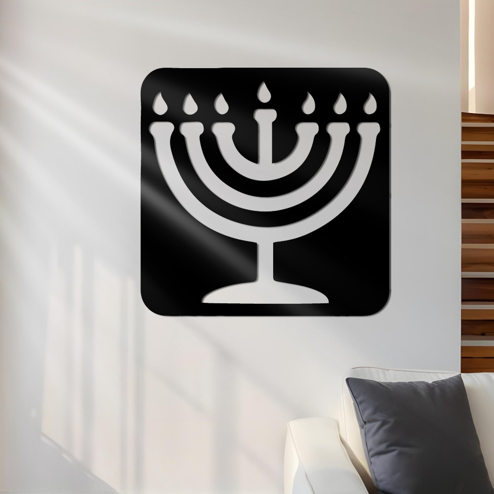 Free Home Office - CIFBUY Hiasan Dinding Besi Vintage Menorah