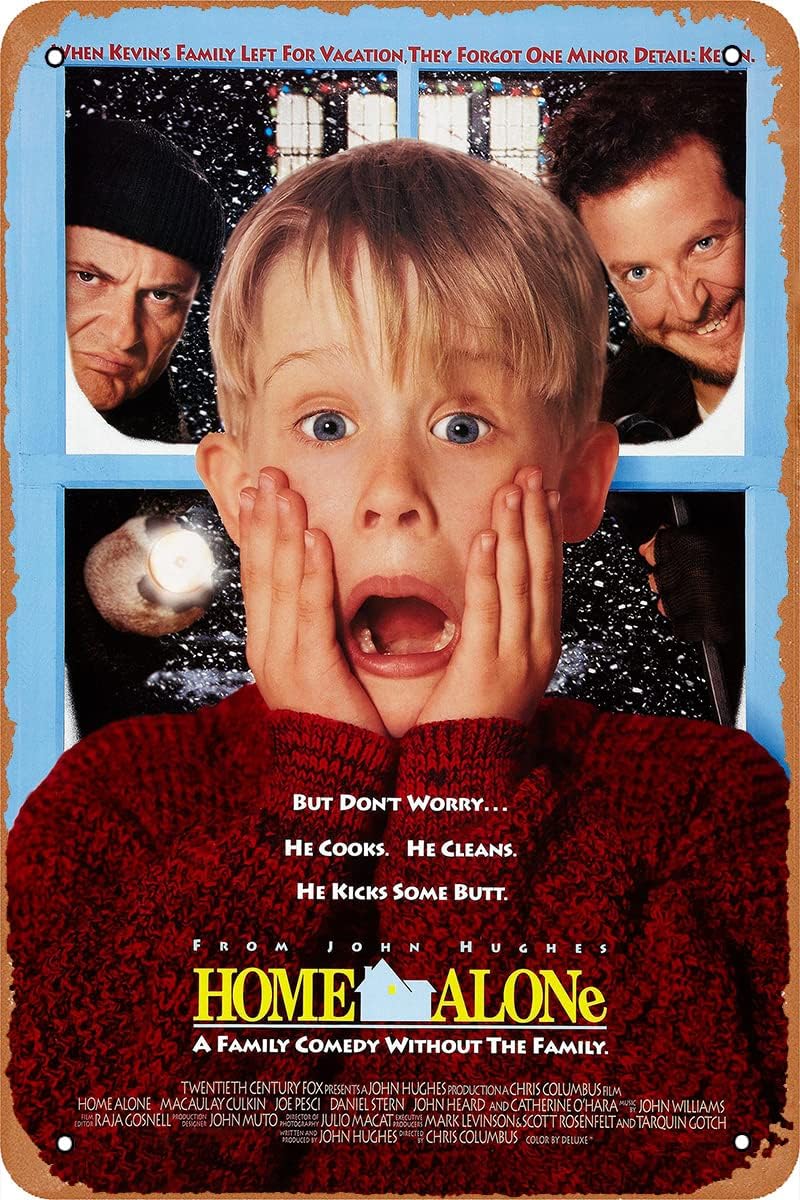 Home Office Ideas - QIAN&XII Poster Film Home Alone Retro