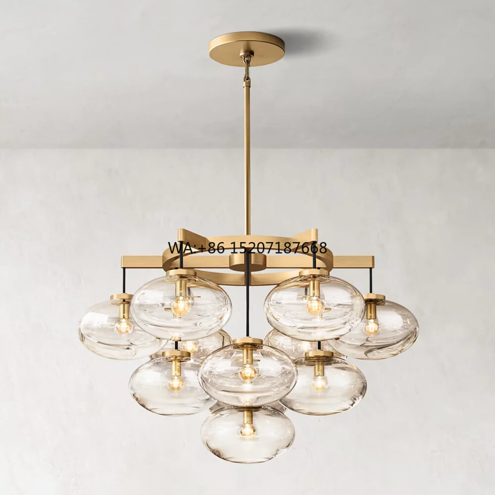Home Office Industrial Design - Lampu Gantung Kuningan Desain Industri Modern