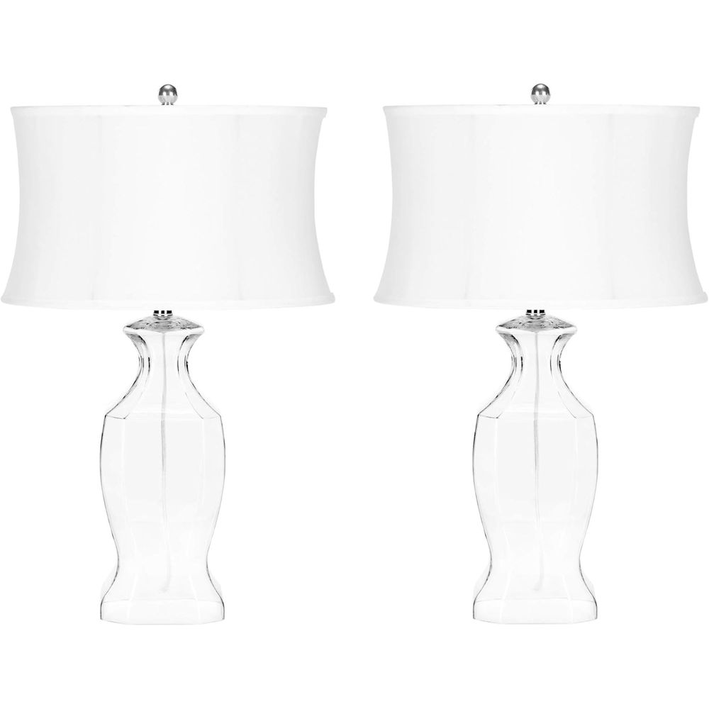 Desk Lamp Led - Set Lampu Meja Kaca Bening 28-inci