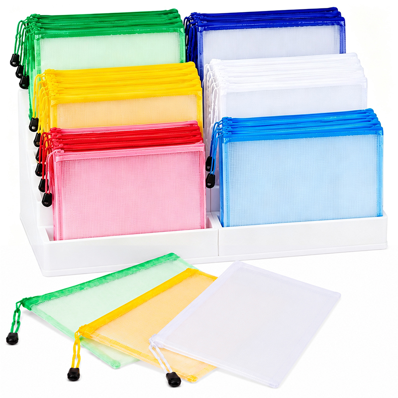 File Cabinet Drawer - 5/20 Buah Tas Kantong Ritsleting Jaring
