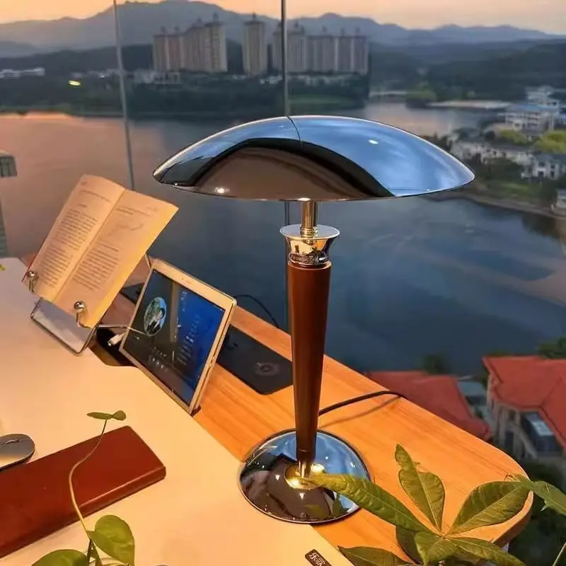 Lampu Meja Kayu Gaya Industria - Home Office Industrial Design ulasan dan harga