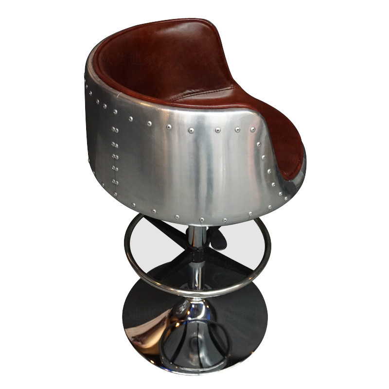 Kursi bar kulit bergaya retro  - Home Office Industrial Design ulasan dan harga