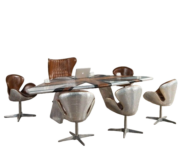 Meja aluminium industri mewah  - Home Office Industrial Design ulasan dan harga