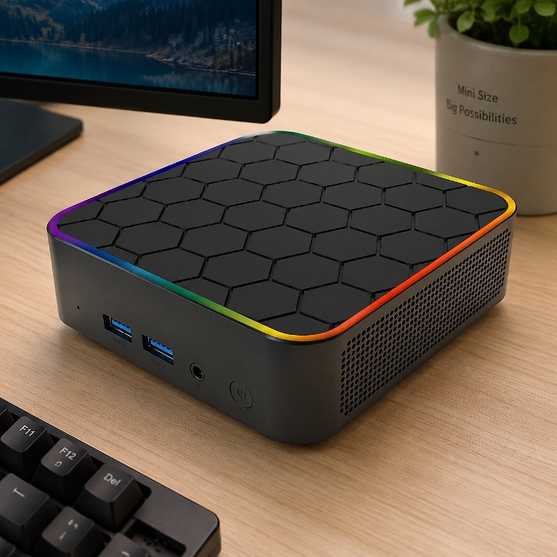 PC Mini Hexagon Rainbow Border - Home Office Border Force ulasan dan harga