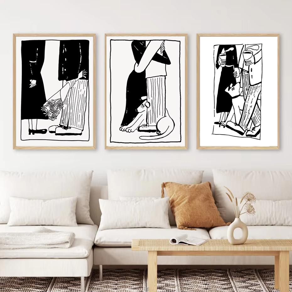 1 Buah Poster Seni Minimalis S - Home Office Romance Manga ulasan dan harga