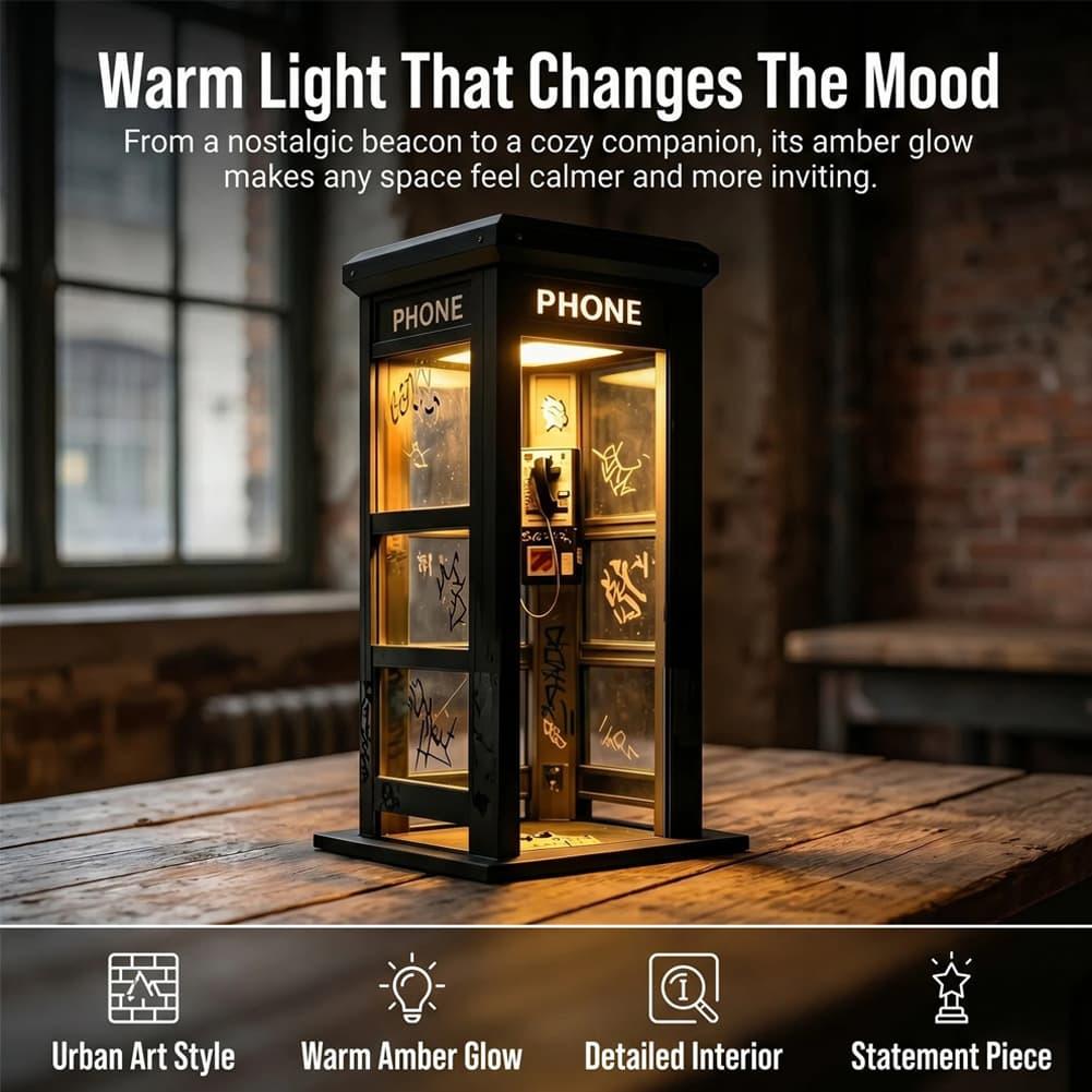 Lampu Meja Telepon Retro Graff - Desk Lamp Led ulasan dan harga