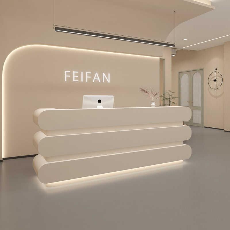 Meja Resepsionis Salon Bisnis  - Home Office Industrial Design ulasan dan harga