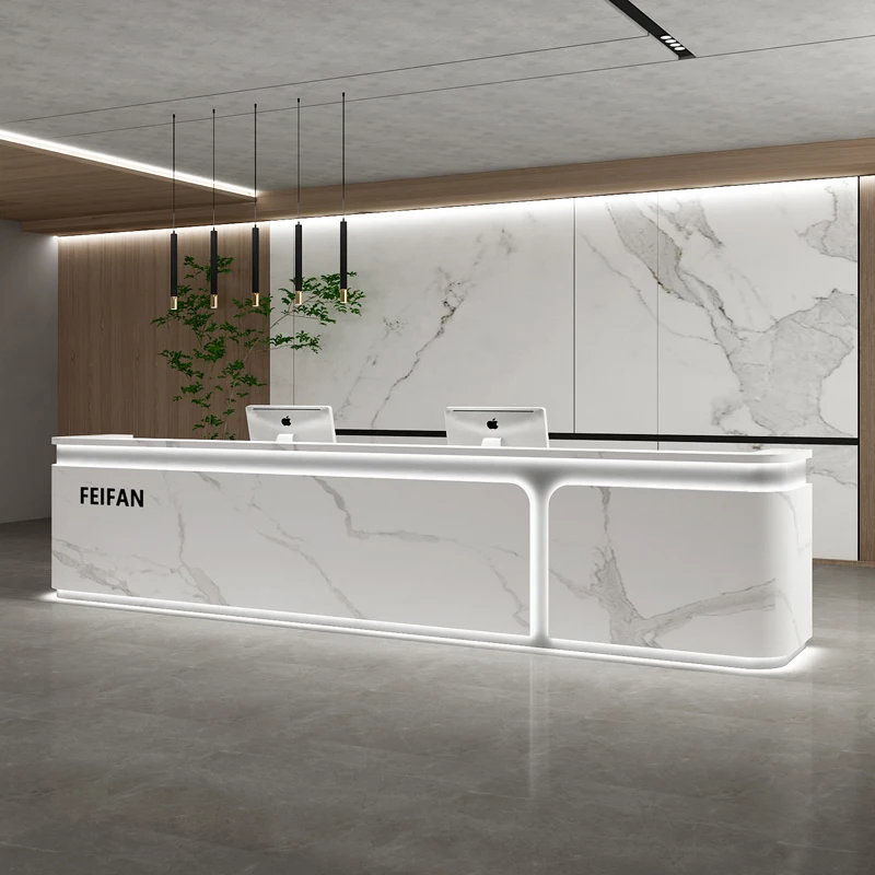 Desain Meja Resepsionis Mewah  - Home Office Industrial Design ulasan dan harga