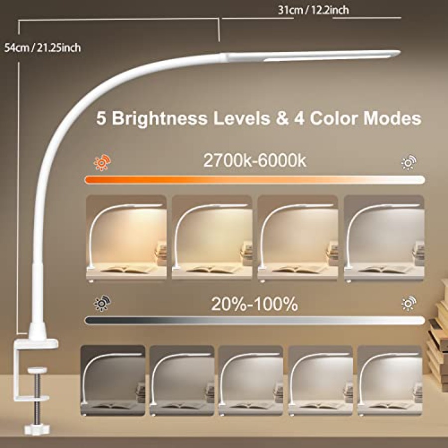Lampu Meja LED dengan Penjepit - Desk Lamp Led ulasan dan harga