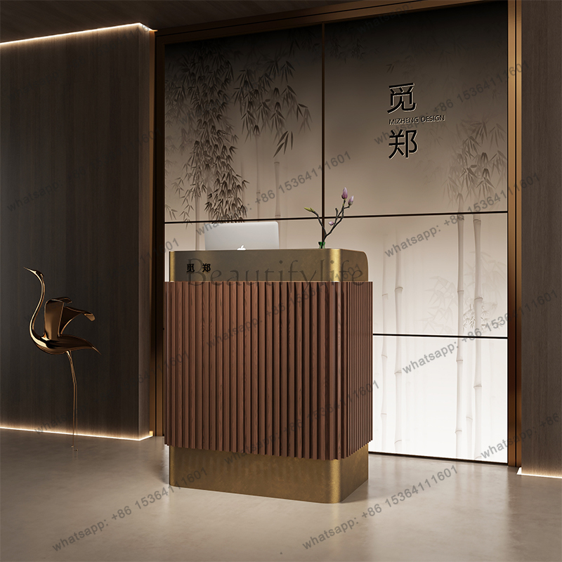 Meja Resepsionis Desain Modern - Home Office Industrial Design ulasan dan harga