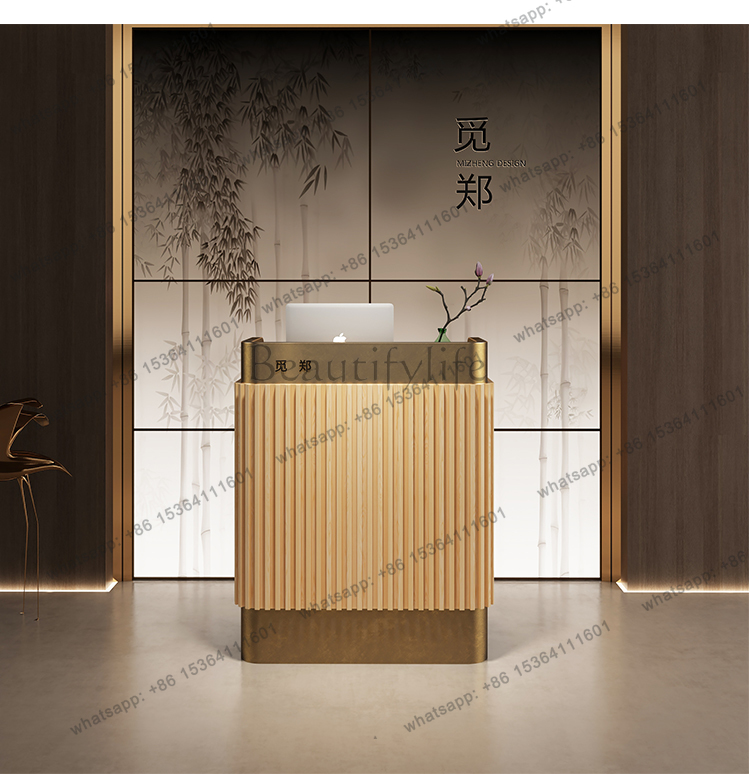 Meja Resepsionis Desain Modern - Home Office Industrial Design ulasan dan harga