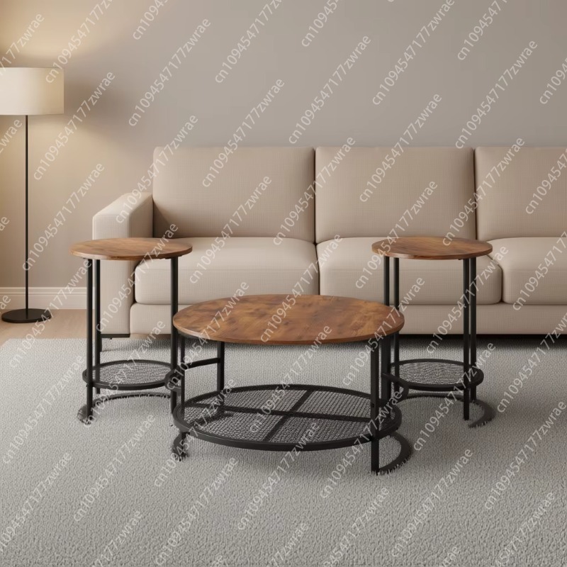 Set Meja Kopi Ruang Tamu Indus - Home Office Industrial Design ulasan dan harga