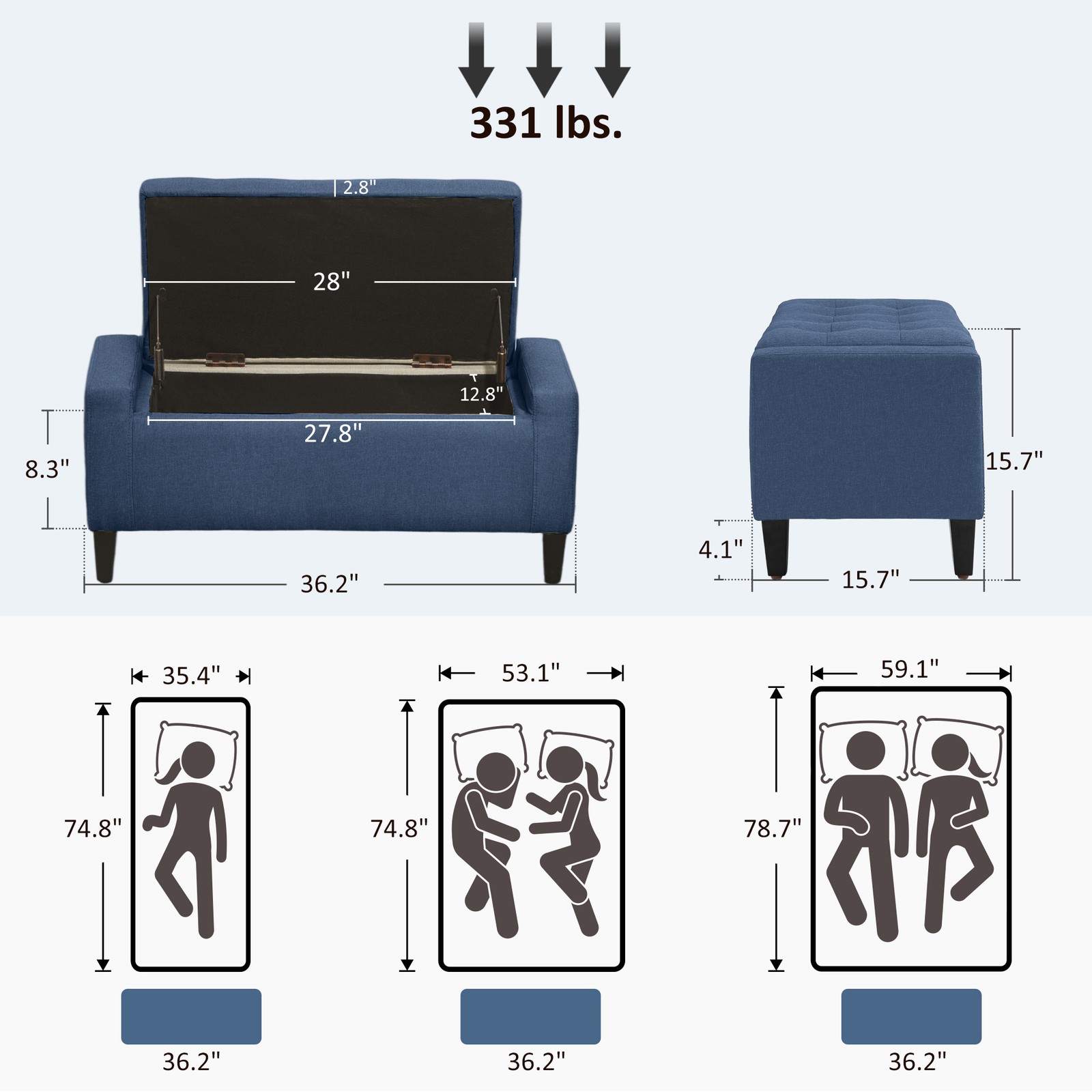 Bangku Ottoman Modern dengan P - Home Office 2024 ulasan dan harga