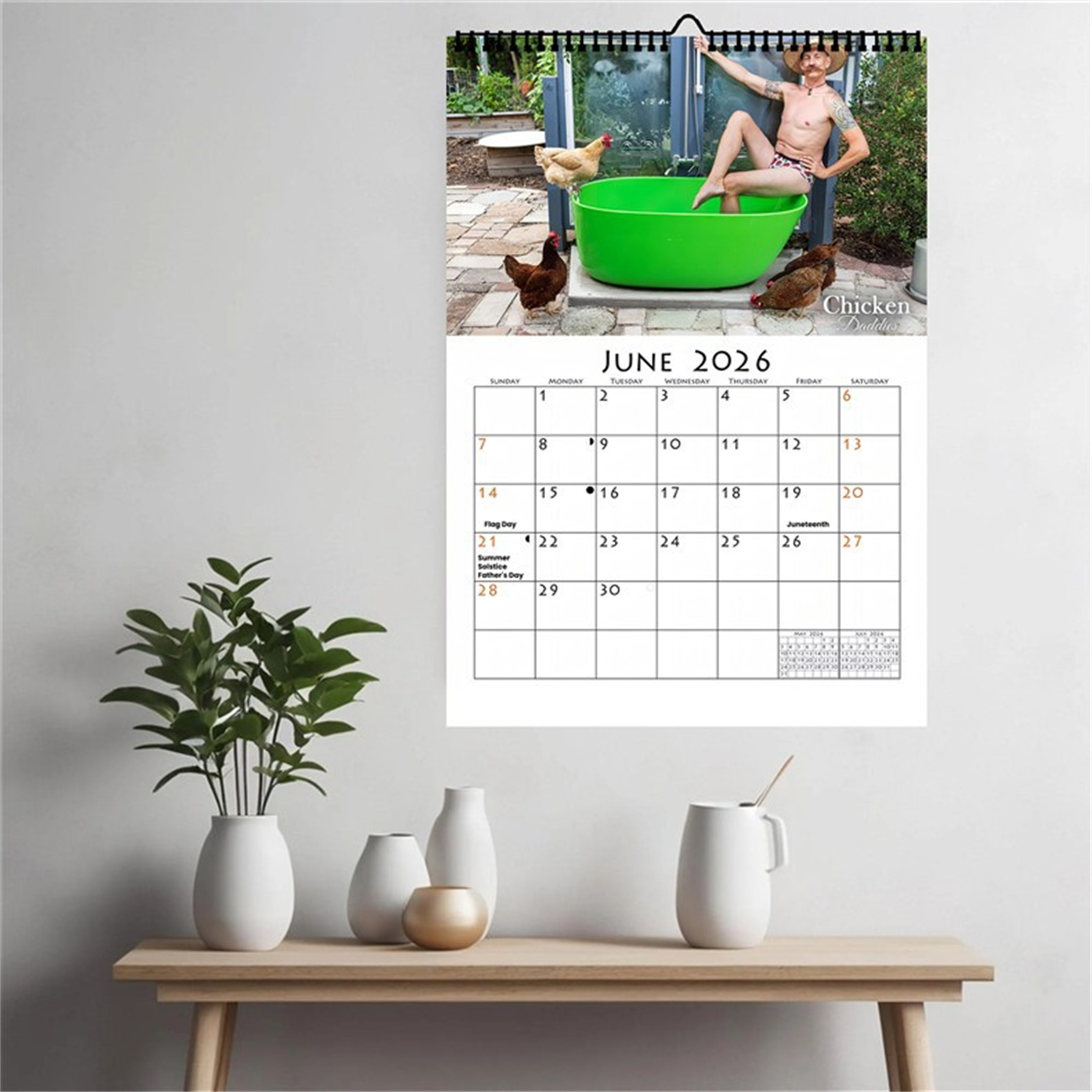 Kalender Dinding Ayah Ayam Luc - Home Office Ideas ulasan dan harga