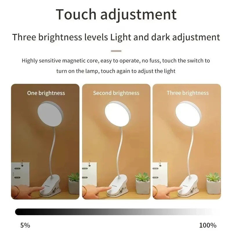 Lampu Meja Jepit USB Portabel  - Desk Lamp Led ulasan dan harga