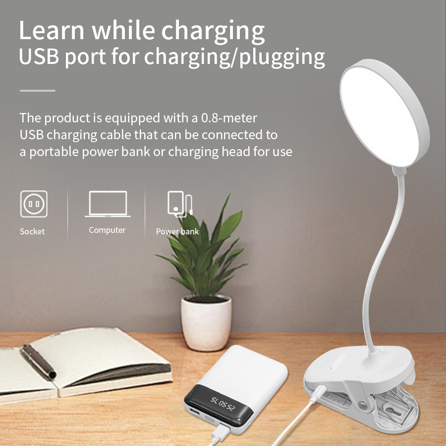 Lampu Meja LED Clip 360 °   La - Desk Lamp Led ulasan dan harga