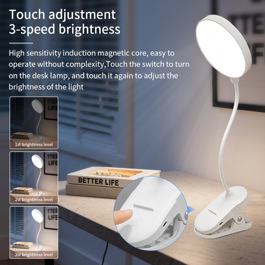 Lampu Meja LED Clip 360 °   La - Desk Lamp Led ulasan dan harga