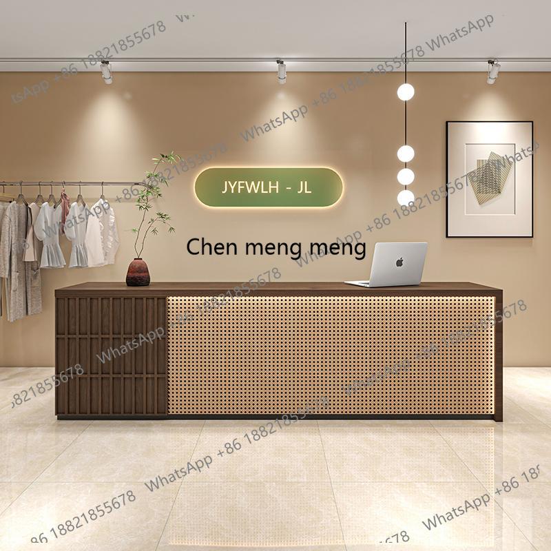 Meja Resepsionis Sambutan Desa - Home Office Industrial Design ulasan dan harga