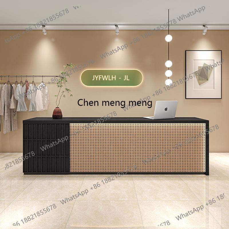 Meja Resepsionis Sambutan Desa - Home Office Industrial Design ulasan dan harga
