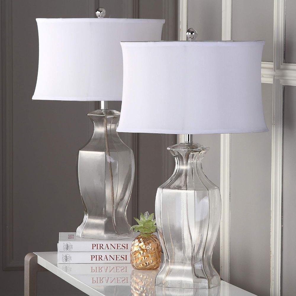 Set Lampu Meja Kaca Bening 28- - Desk Lamp Led ulasan dan harga