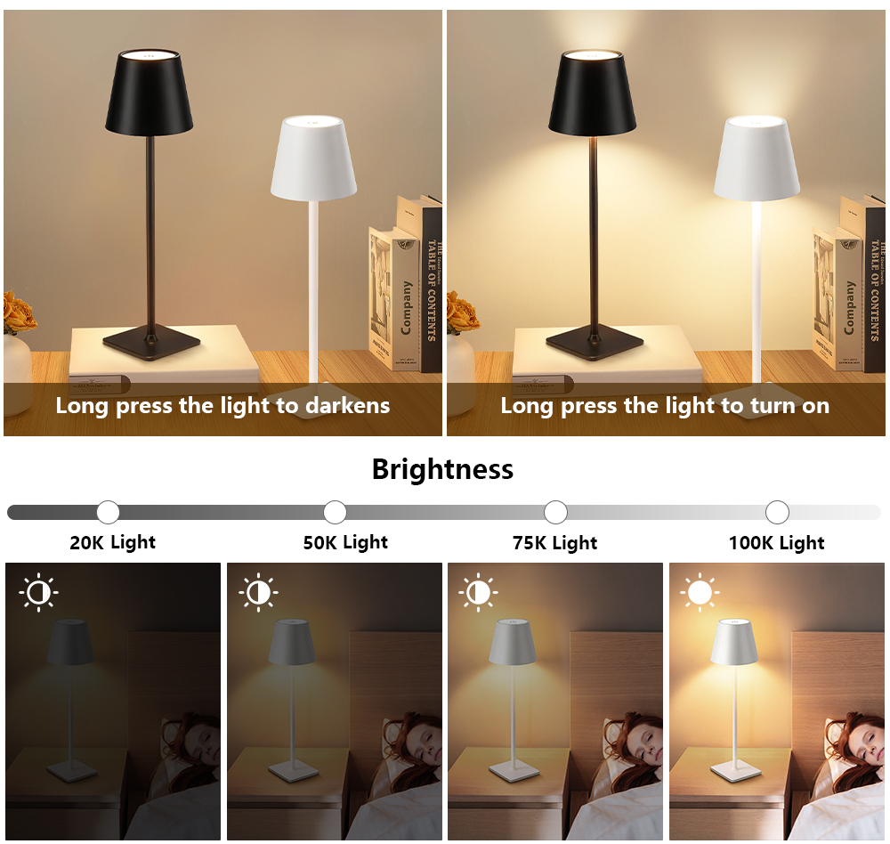 Lampu Meja LED Isi Ulang Nirka - Desk Lamp Led ulasan dan harga