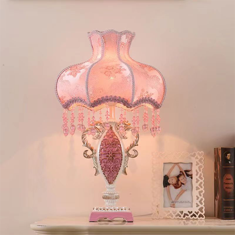 Lampu Meja Merah Muda Eropa Ru - Desk Lamp Led ulasan dan harga